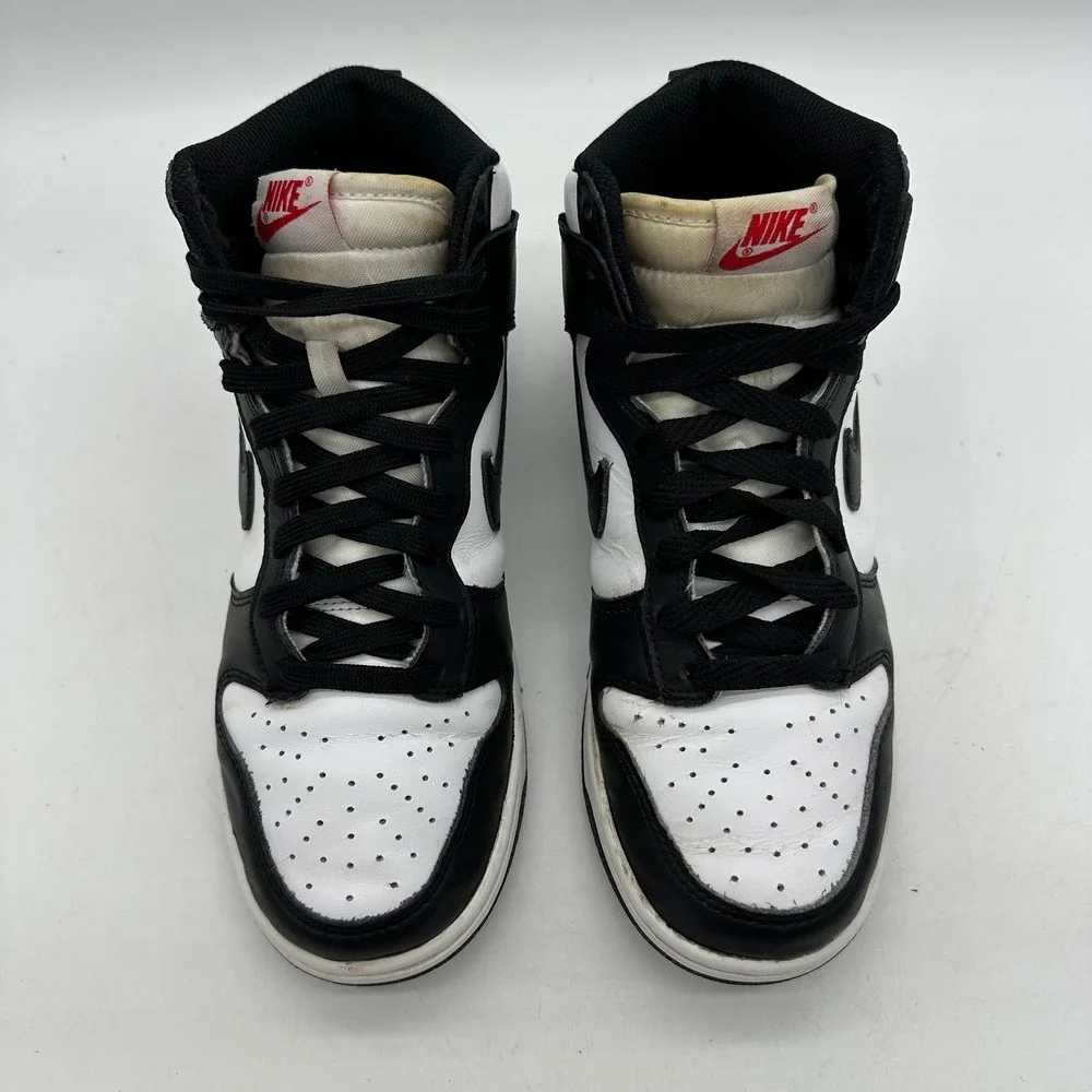 Nike DD1869-103 Womens Size 8 Dunk High Panda Sneakers White Black High Top Shoe